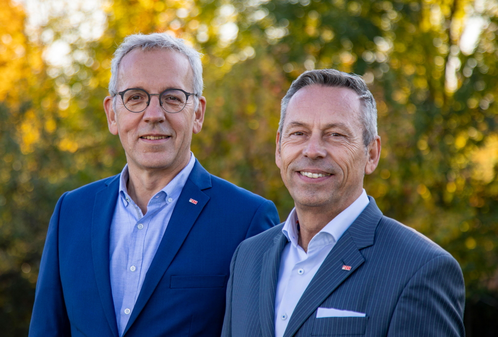Vorstände Christoph Gingelmaier und Peter Maag von der Planungsgruppe M+M AG