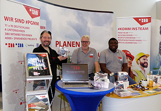 Messeeinsatz des PGMM-Teams auf der Firmenkontaktmesse MeetING an der Hochschule Heilbronn am 24.10.2023